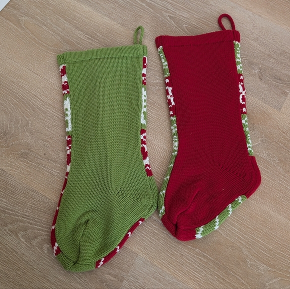 Set of 2 Vintage Target Lined Knitted Stockings - Picture 2 of 4